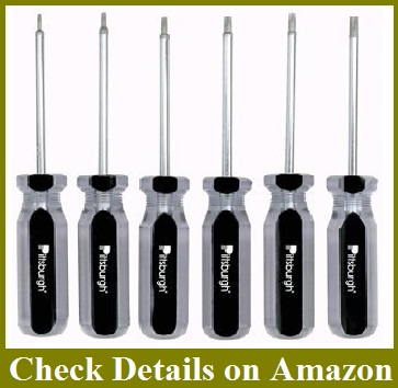 6 Piece Star Bit Screwdriver Set with Magnetic Tips