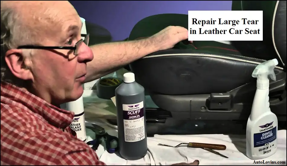 How To Repair Large Tear In Leather Car, How To Fix Large Tear In Leather Car Seat